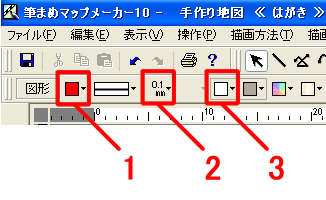 手作り地図を作るには 筆まめマップメーカーで作成