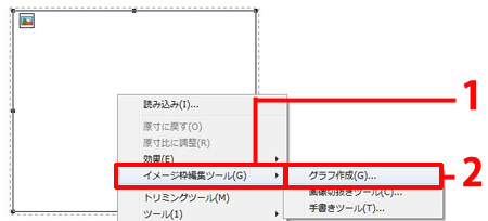 ［グラフ作成］をクリックします